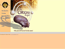 Tablet Screenshot of originsproject.com